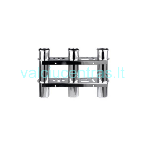 Nerūdijančio plieno 3 meškerių laikiklis  Nerūdijančio plieno 3 meškerių laikiklis